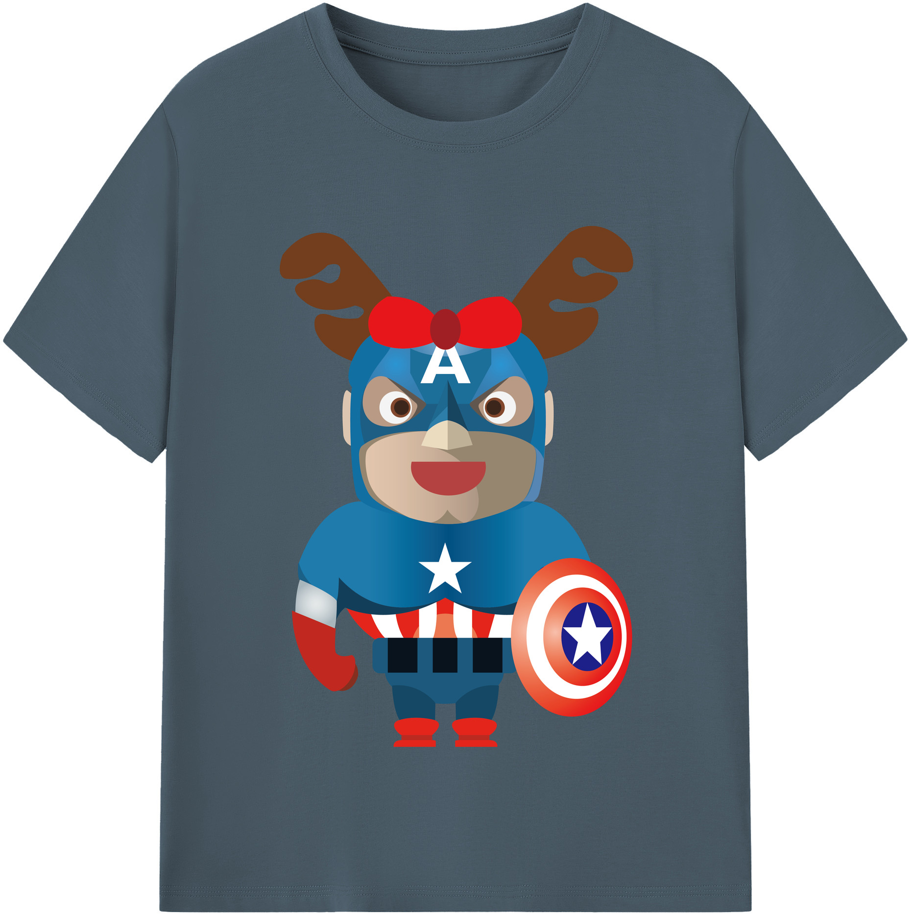 （画像用） アベンジャーズ The Avengers 綿100％半袖Tシャツ（フロントプリント）